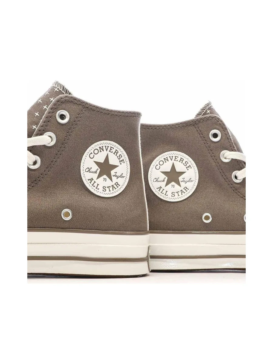 Baskets Marrons Femme Converse Chuck 70 Worn 8