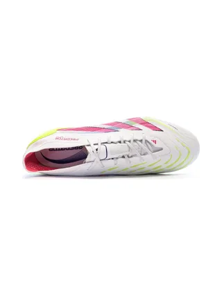 Chaussures de Foot Blanc/Rose Homme Adidas Predator Elite FG 4