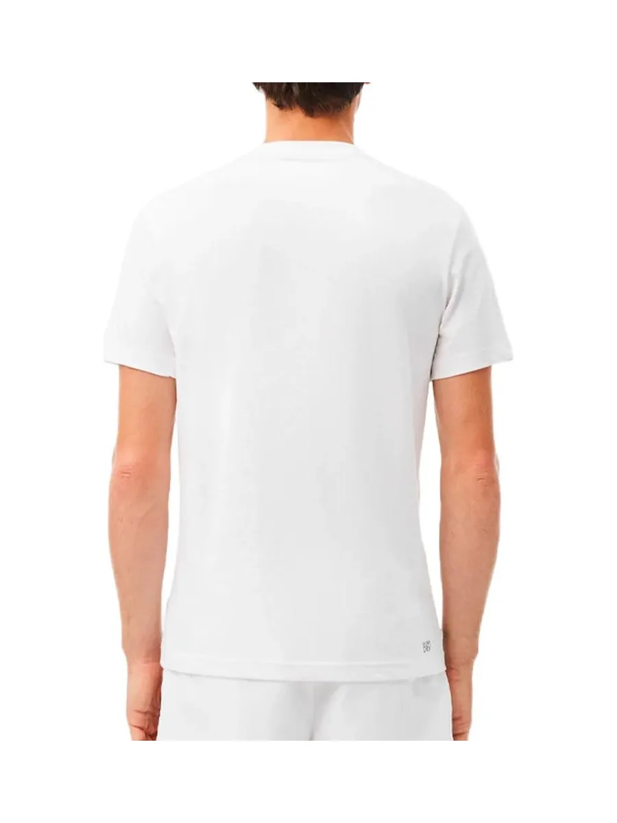 T-shirt Blanc Homme Lacoste TH2508 3