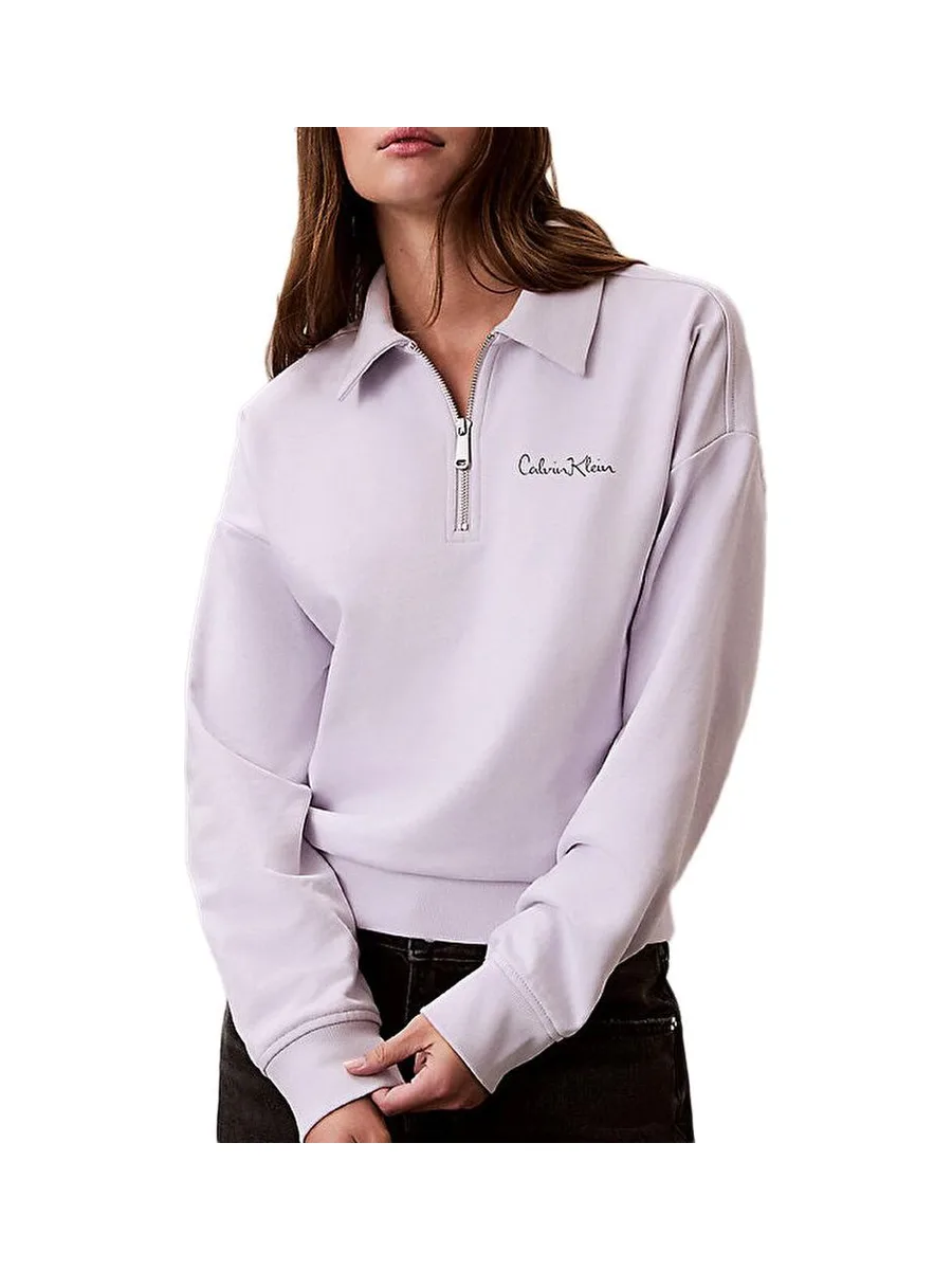 Sweat Mauve Femme Calvin Klein Jeans French Terry 1