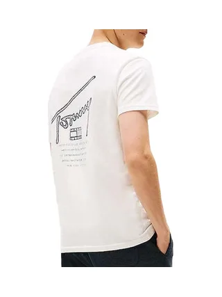 T-Shirt Blanc Homme Tommy Hilfiger Backpri 2