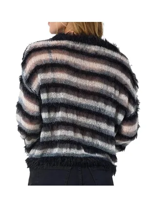Pull en Maille Noir Femme Noisy May Morgan 2