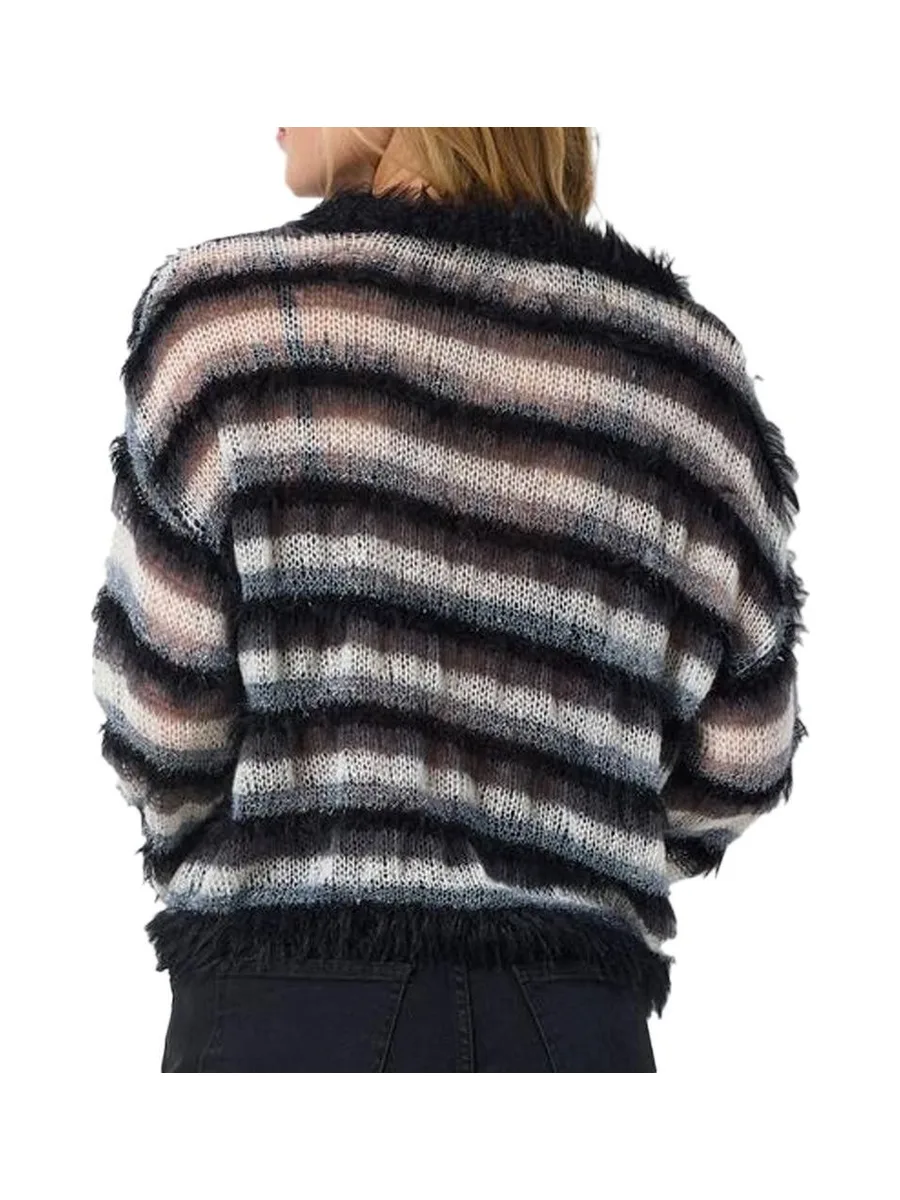 Pull en Maille Noir Femme Noisy May Morgan 3