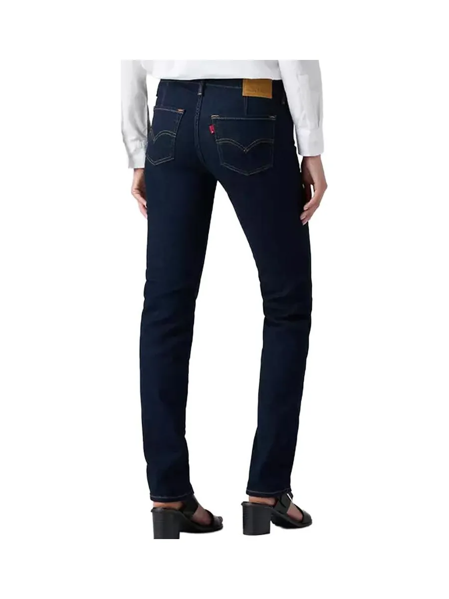 Jean 712 Slim Bleu Brut Femme Levi's Welt Pocket 1 3
