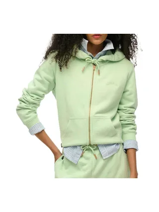 Sweat Zippé Vert Clair Femme Superdry Essential 1