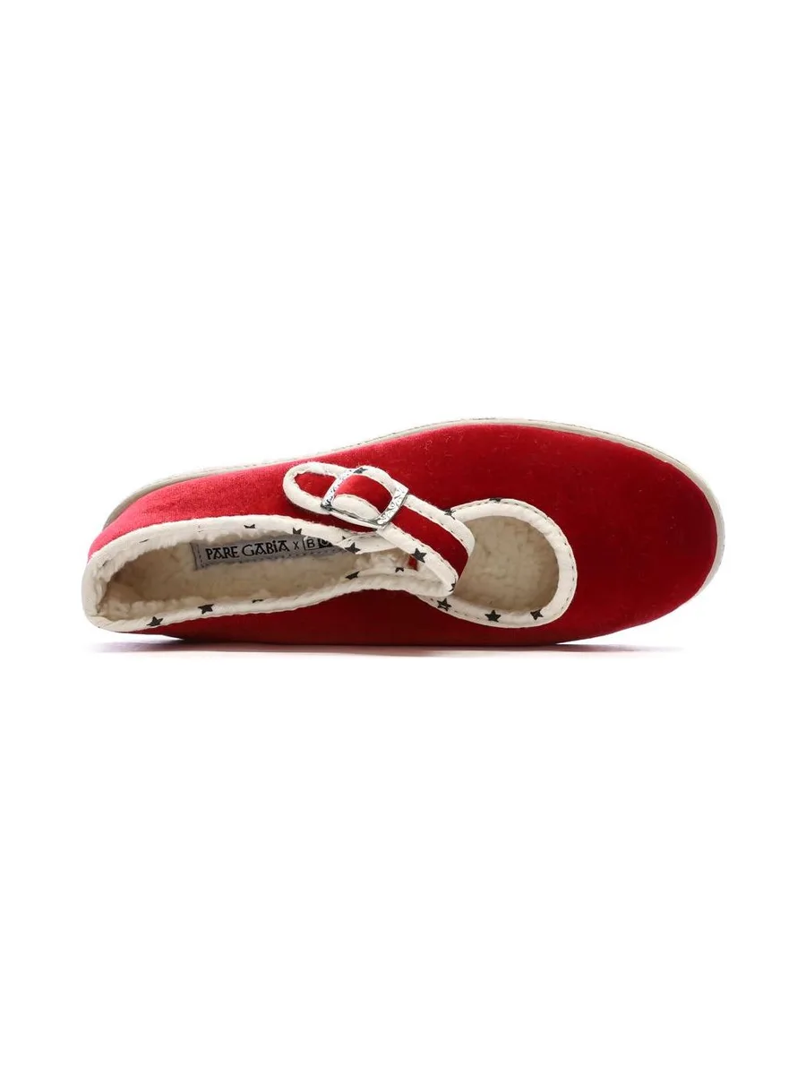 Chaussons Rouge Fille Pare Gabia Maite 5