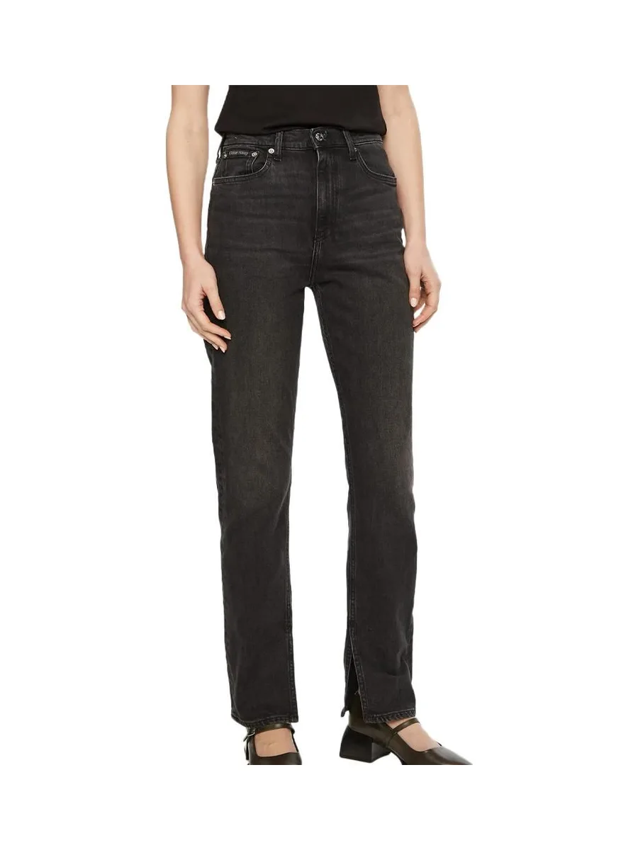 Jean Slim Gris Femme Calvin Klein Jeans Authentic 2