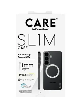 PanzerGlass CARE™ by ® SL1M Case Transparent w. Qi Samsung Galaxy S26+ mobile phone case 3