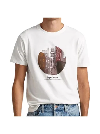 T-shirt Blanc Homme Pepe jeans Kervin 1