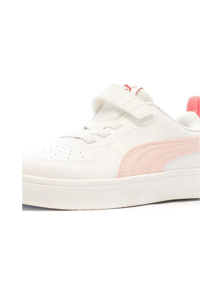 Baskets Blanches/Rose Fille Puma Rickie 8