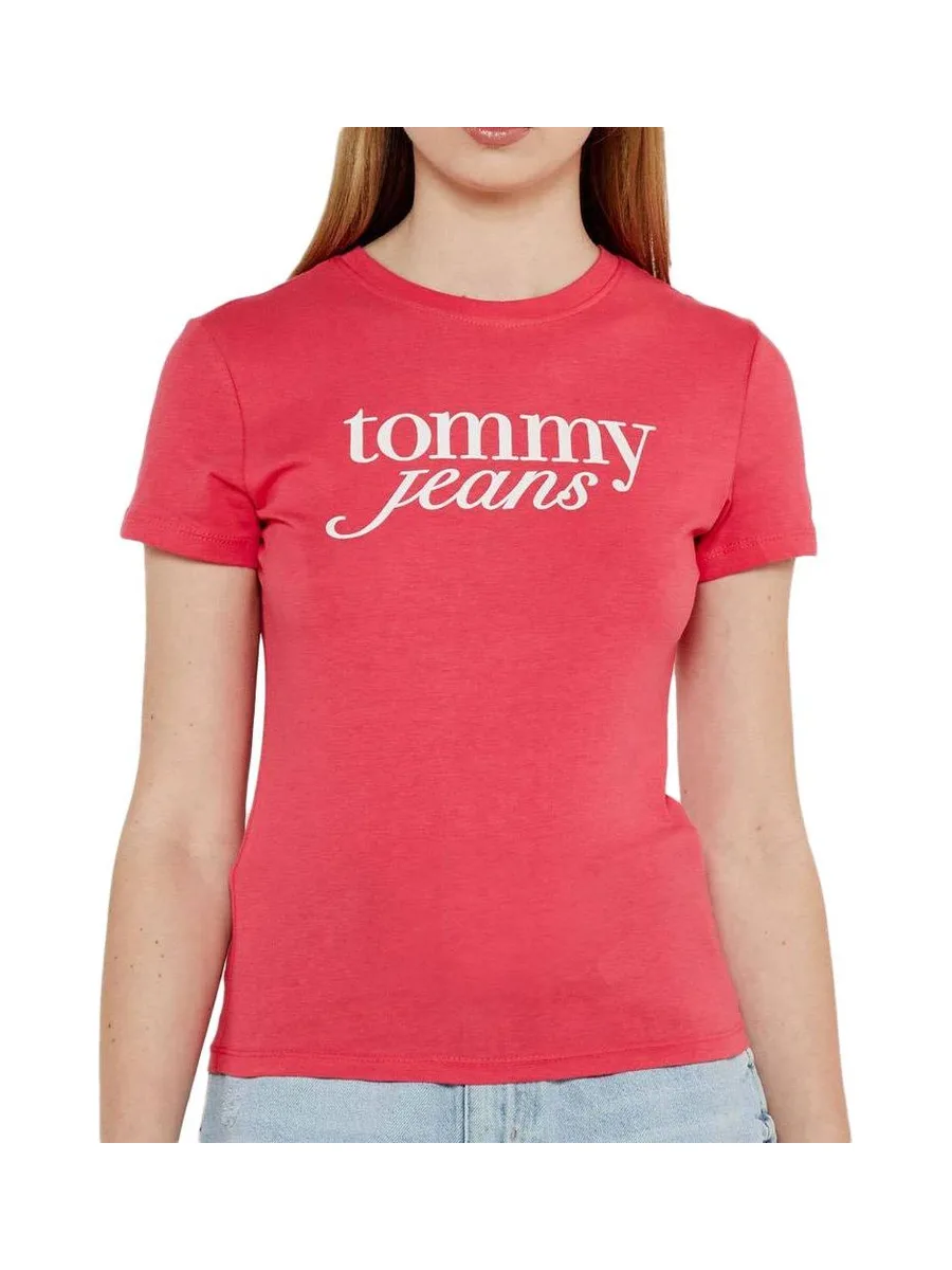 T-shirt Rose Femme Tommy Hilfiger Essential 2
