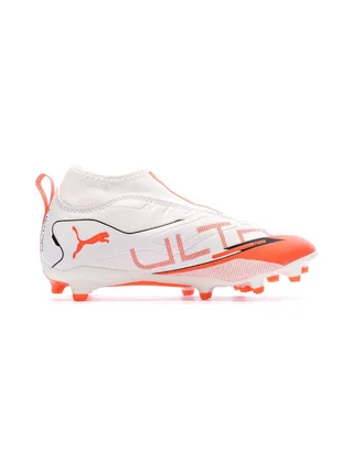 Chaussures de football Blanc/Rouge Garçon Puma Ultra 5 2