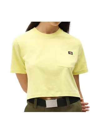 T-shirt Vert Crop Femme Dickies Porterdale 1