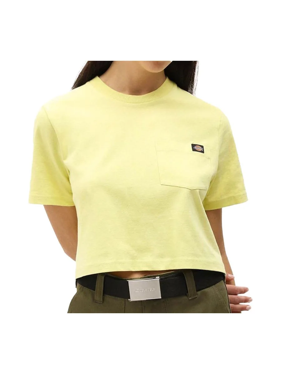 T-shirt Vert Crop Femme Dickies Porterdale 2
