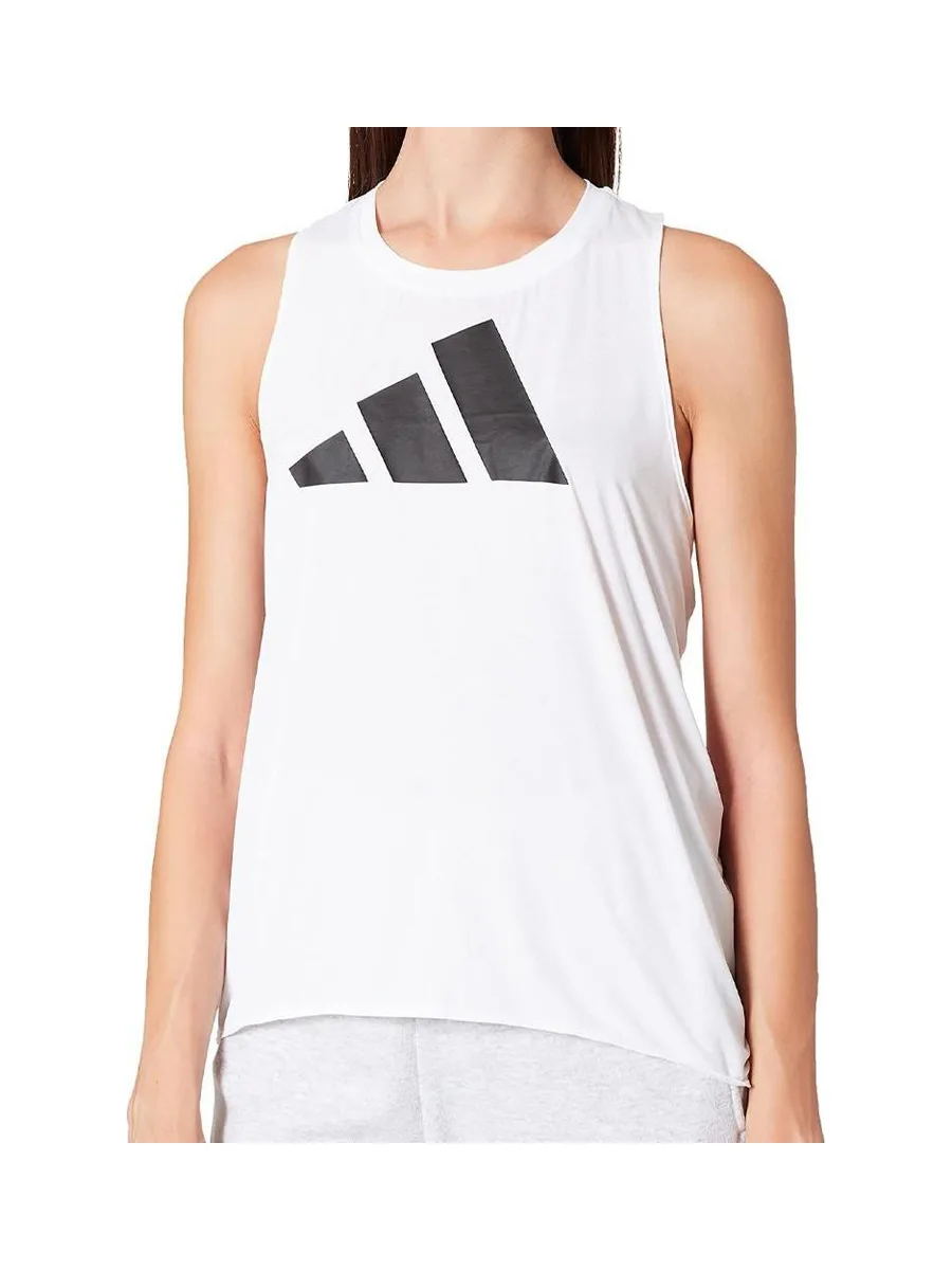 Débardeurs Blanc Femme Adidas barlogo 2