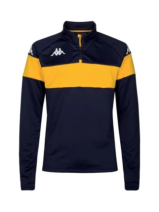 Sweat Noir/Jaune Homme Kappa Dovares 1