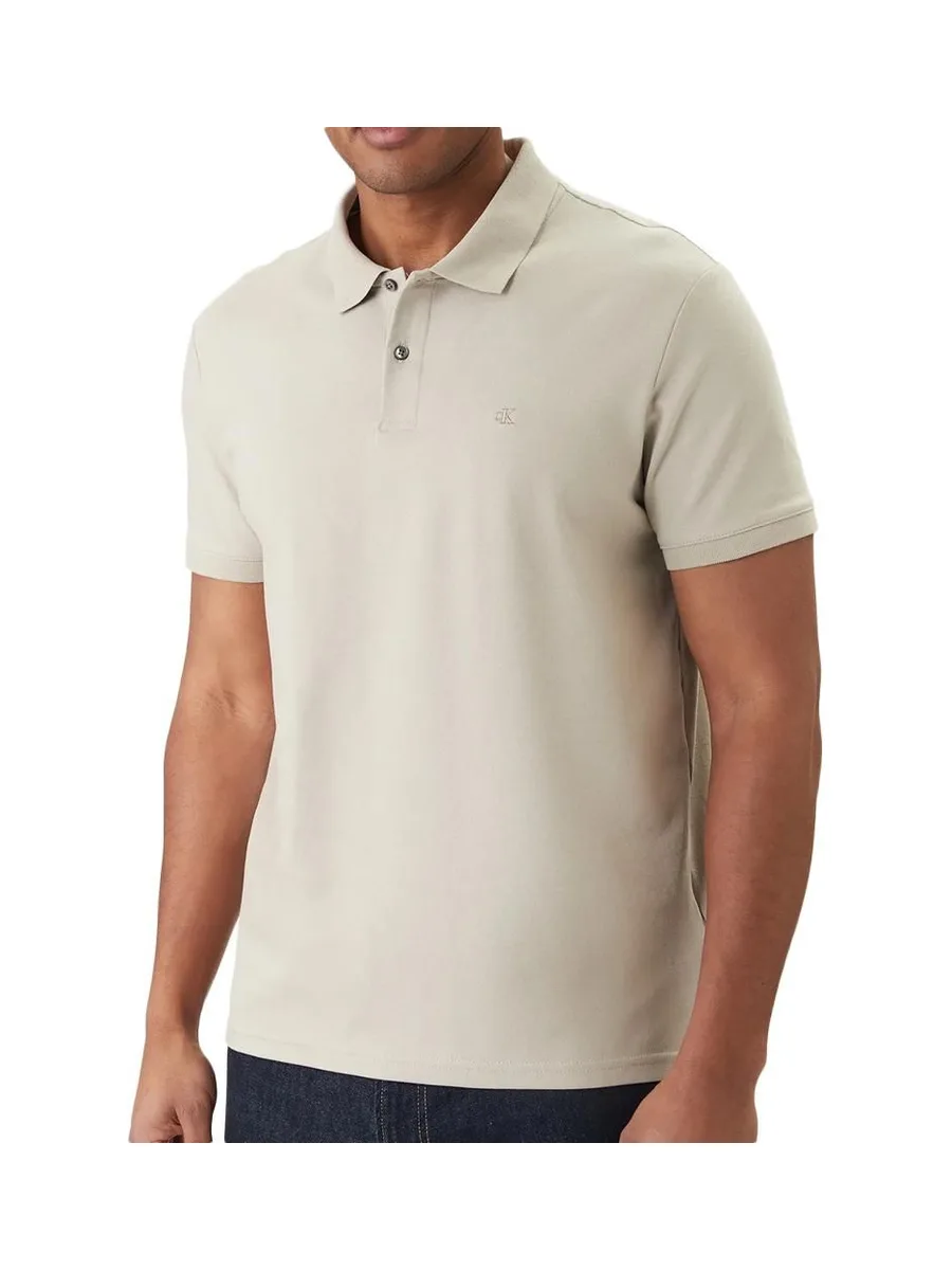 Polo Beige Homme Calvin Klein Jeans Refined 2