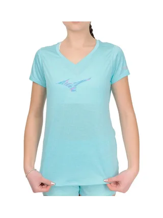 T-shirt Bleu Clair Femme Mizuno Impulse 1