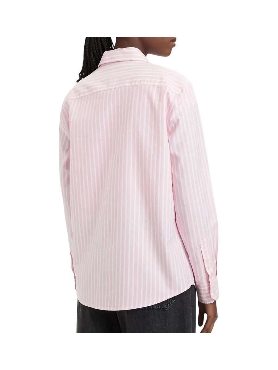 Chemise Rose à rayures Femme Tommy Hilfiger Oxford 3