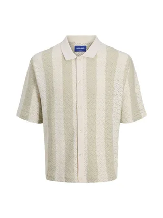 Chemise Beige/Verte Homme Jack & Jones Ortyler 1