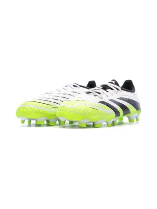 Chaussures de Foot Blanc/Noir/Jaune Junior Adidas Predator League MG 6