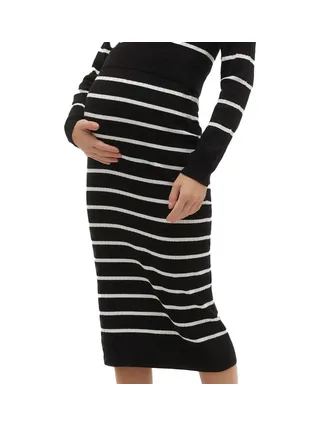 Jupe Noir/Blanc Femme Mamalicious Newsiv 1