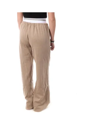 Pantalon Fluide Beige Femme Monday Premium Wide 2