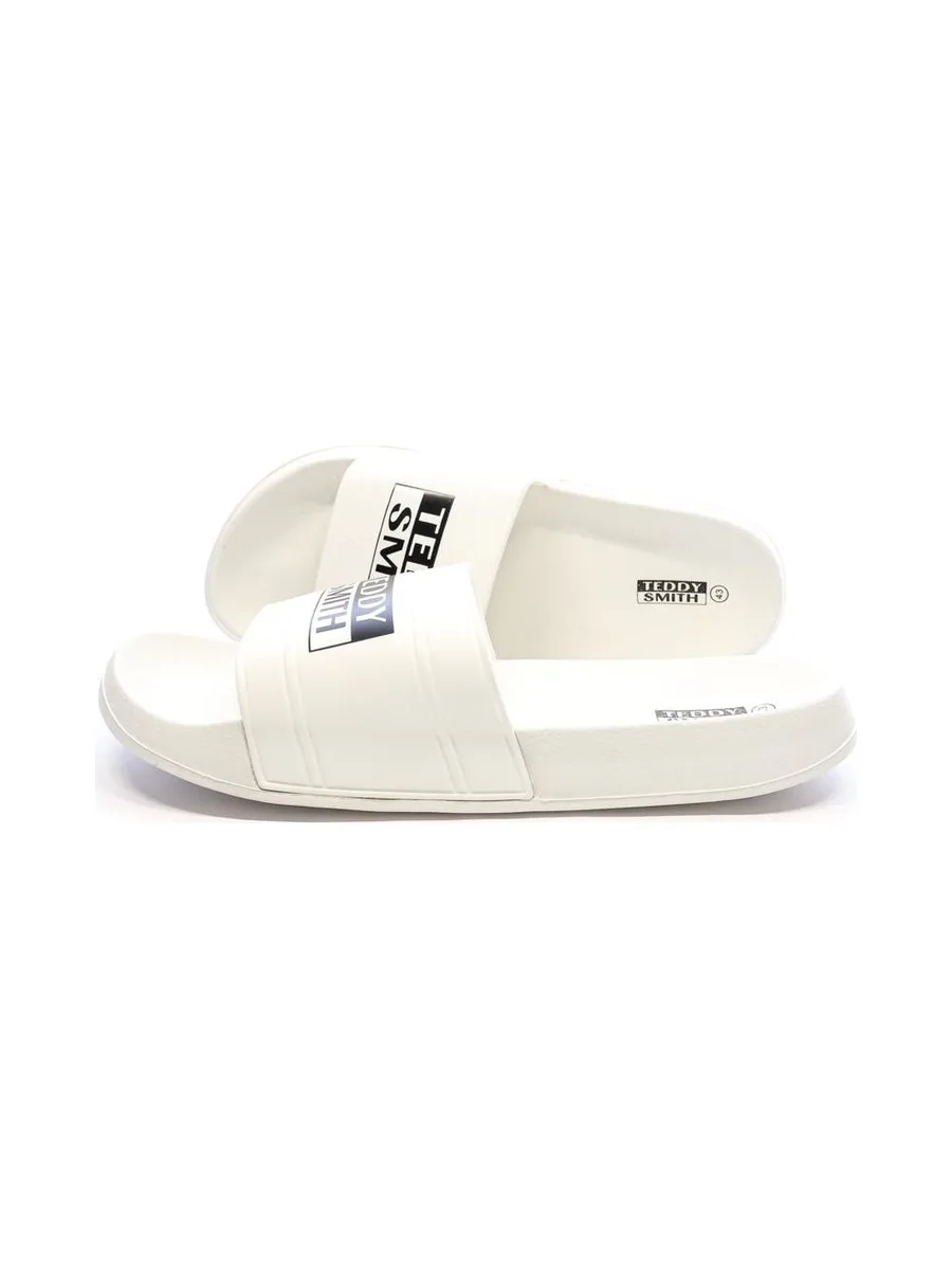 Claquettes Blanches Homme Teddy Smith 1