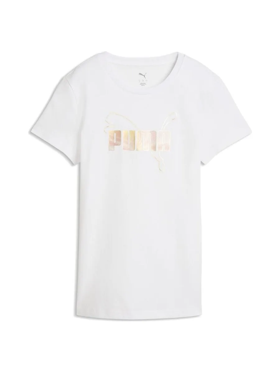 T-Shirt Blanc Femme Puma Metalli 2