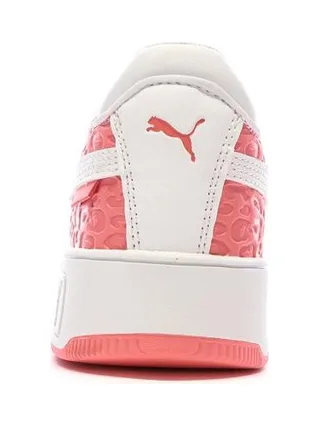 Baskets Blanches/Roses Fille Puma Carina Street Wild 3