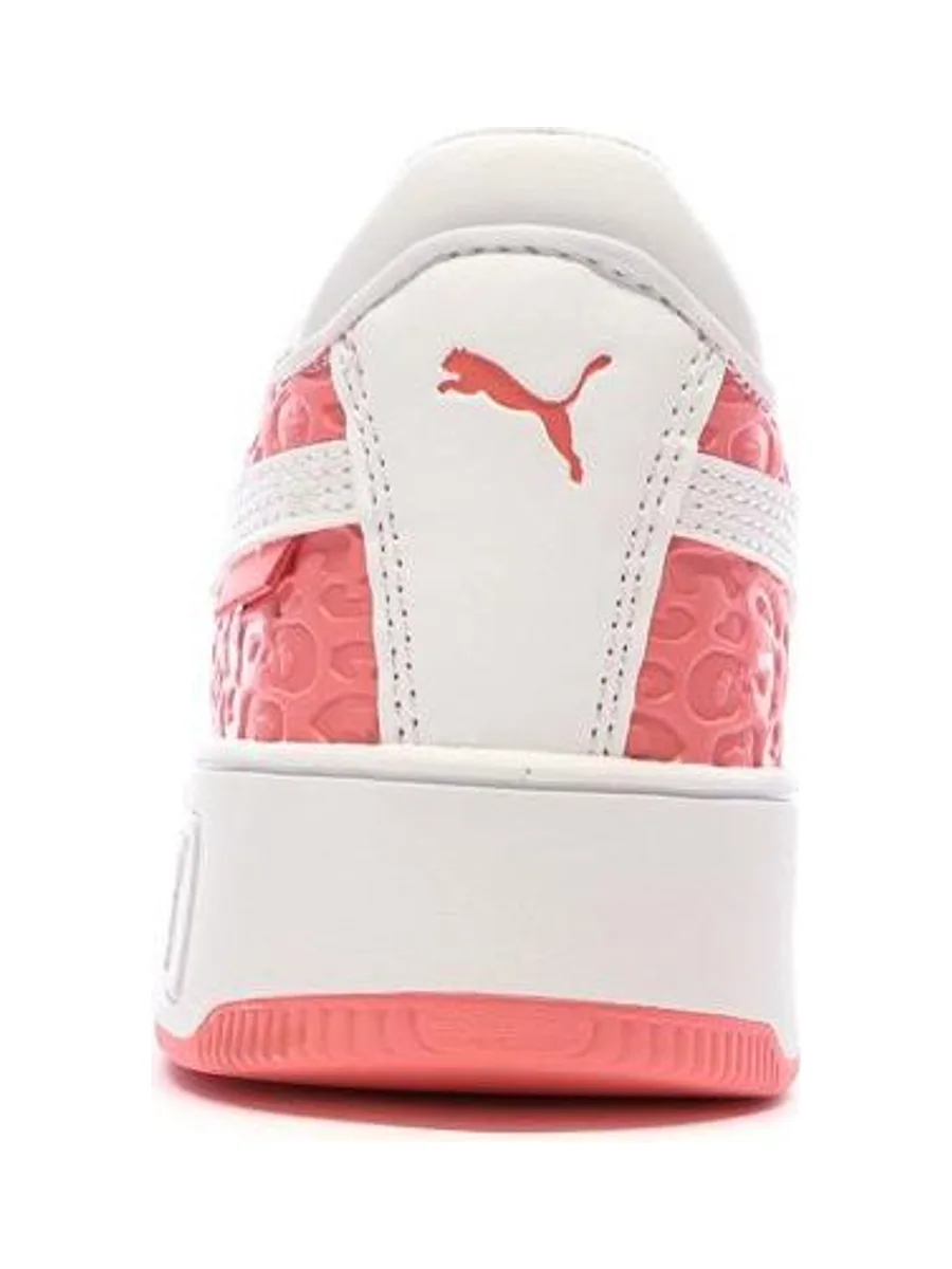 Baskets Blanches/Roses Fille Puma Carina Street Wild 4