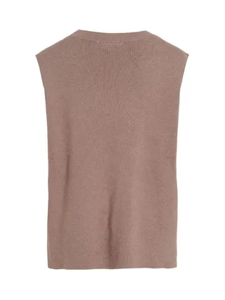 Pull Sans Manches Beige Femme Vila Vichelle 2
