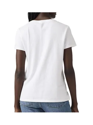 T-Shirt Blanc/Rose Femme Levi's The Perfect 2