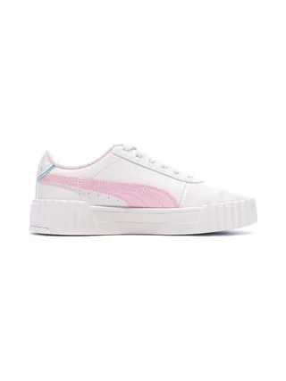 Baskets Blanc/Rose Fille Puma Carina 3.0 Jelly 2