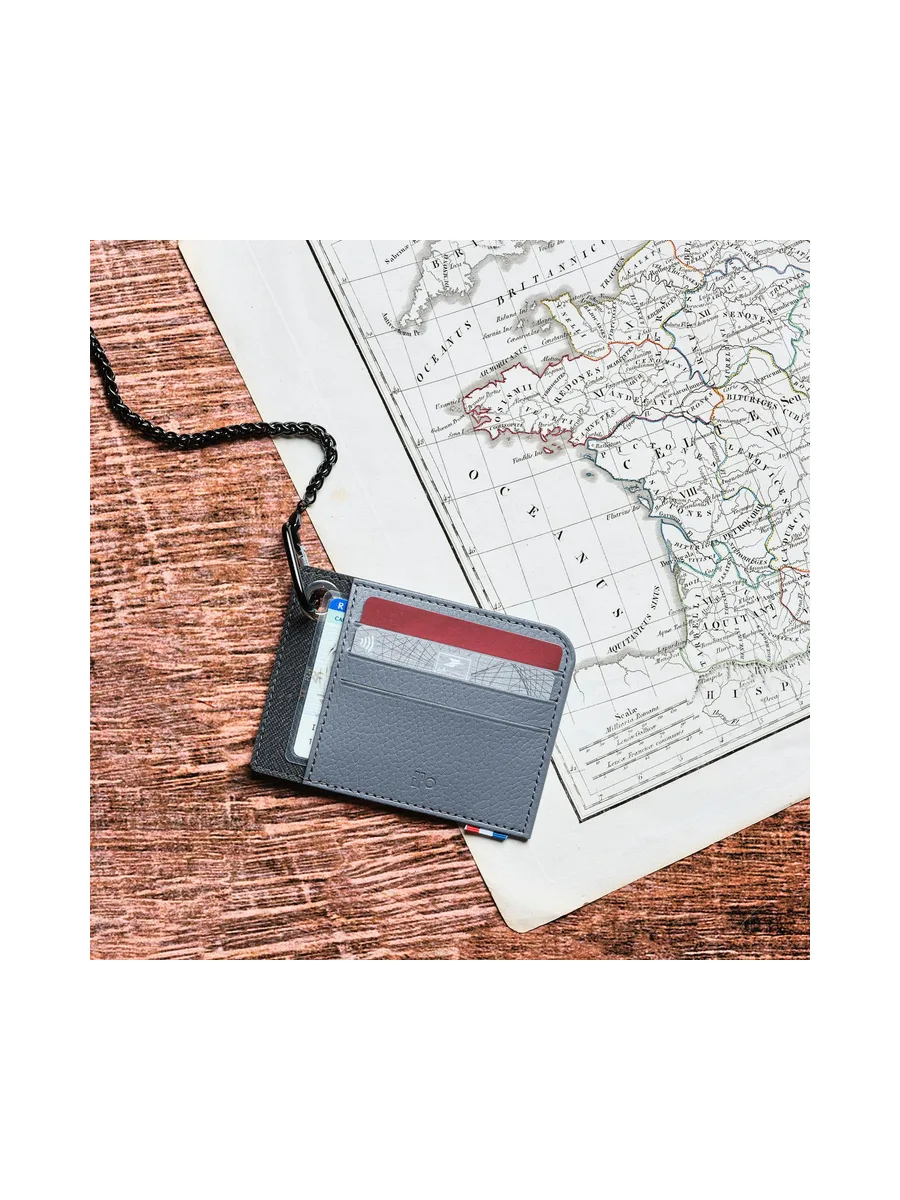 MAT - Porte-cartes horizontal à poche en liège - Naturel 72