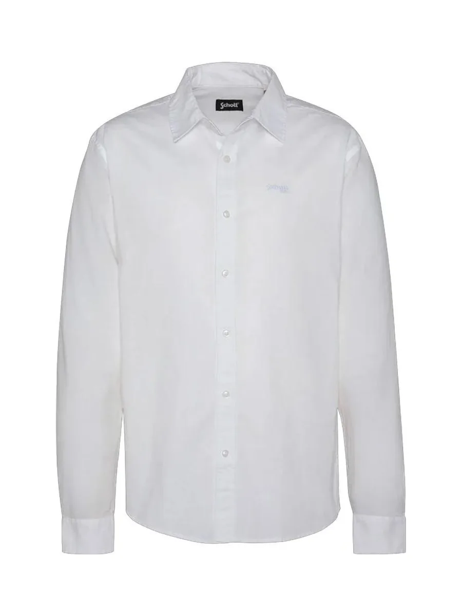 Chemise Ecru Homme Schott SHROML 2