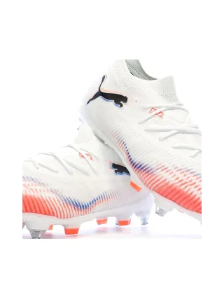 Chaussures de football Blanches/Oranges Homme Puma Future 8 Match 7