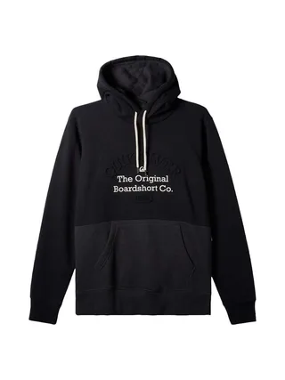 Sweat Noir Homme Quiksilver Emboss 1
