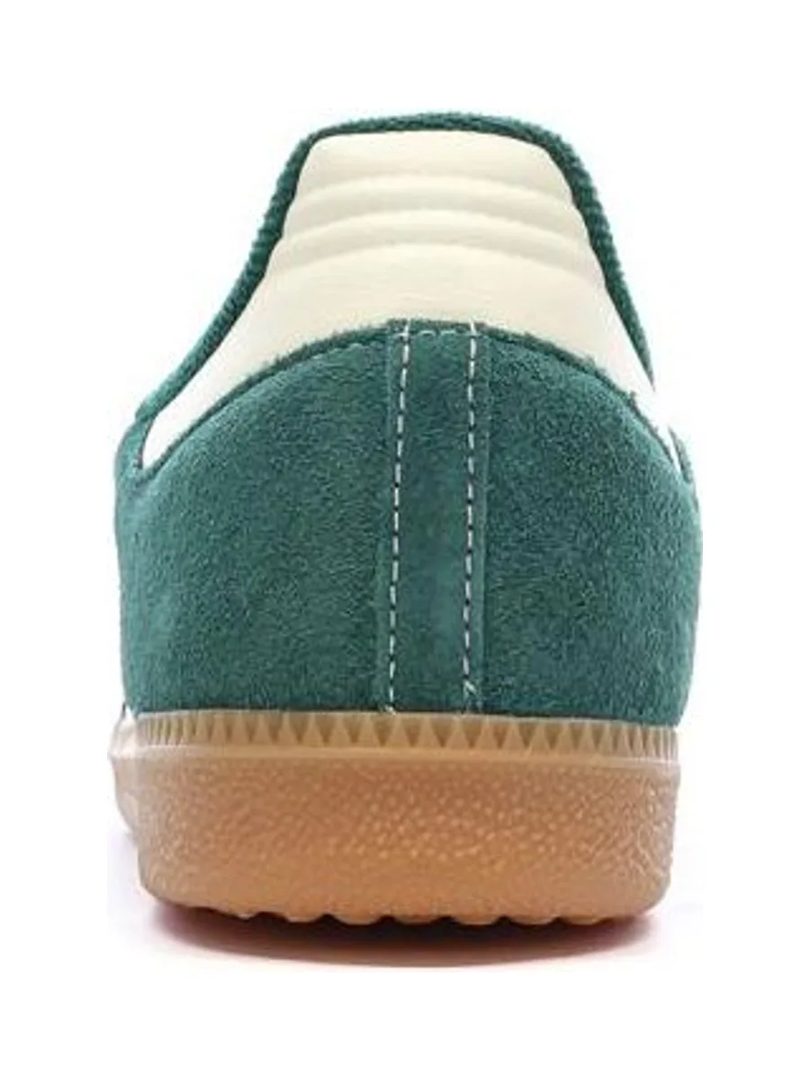 Baskets Vertes/Blanches Homme Adidas Samba 4