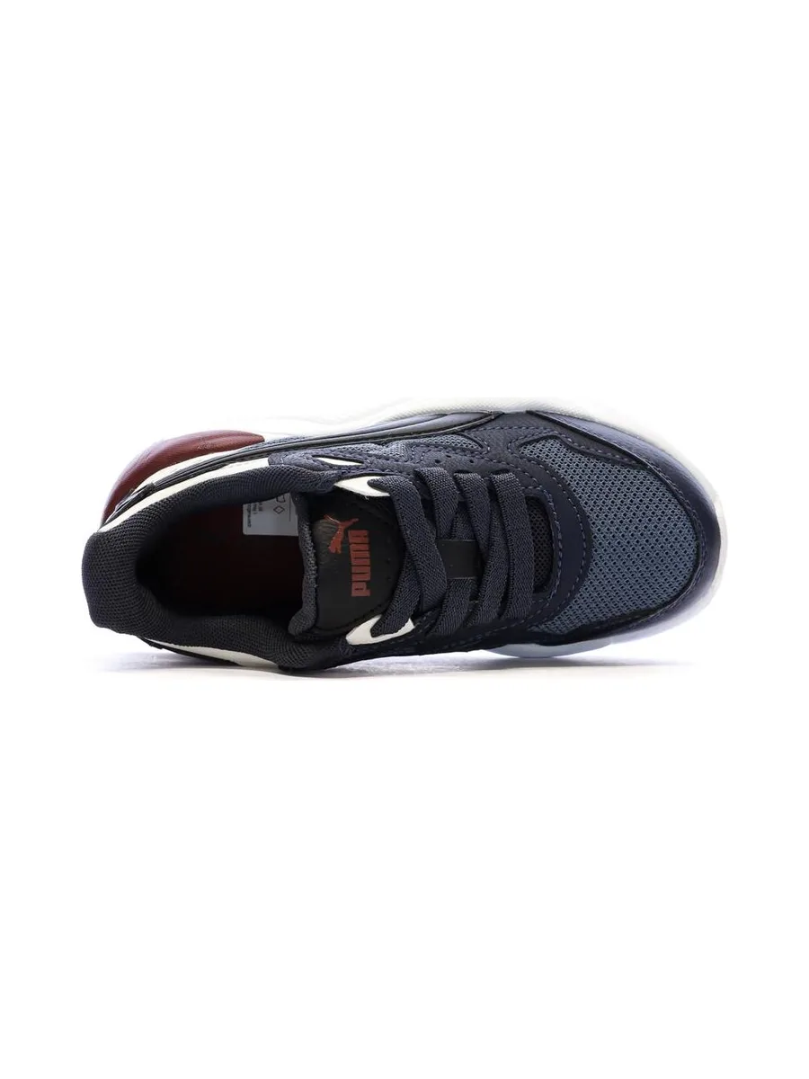 Baskets Marines/Noires/Blanc garçon Puma X-Ray Speed 5
