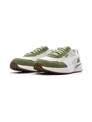 Baskets Blanc/Kaki Femme Puma R78 Glance 6