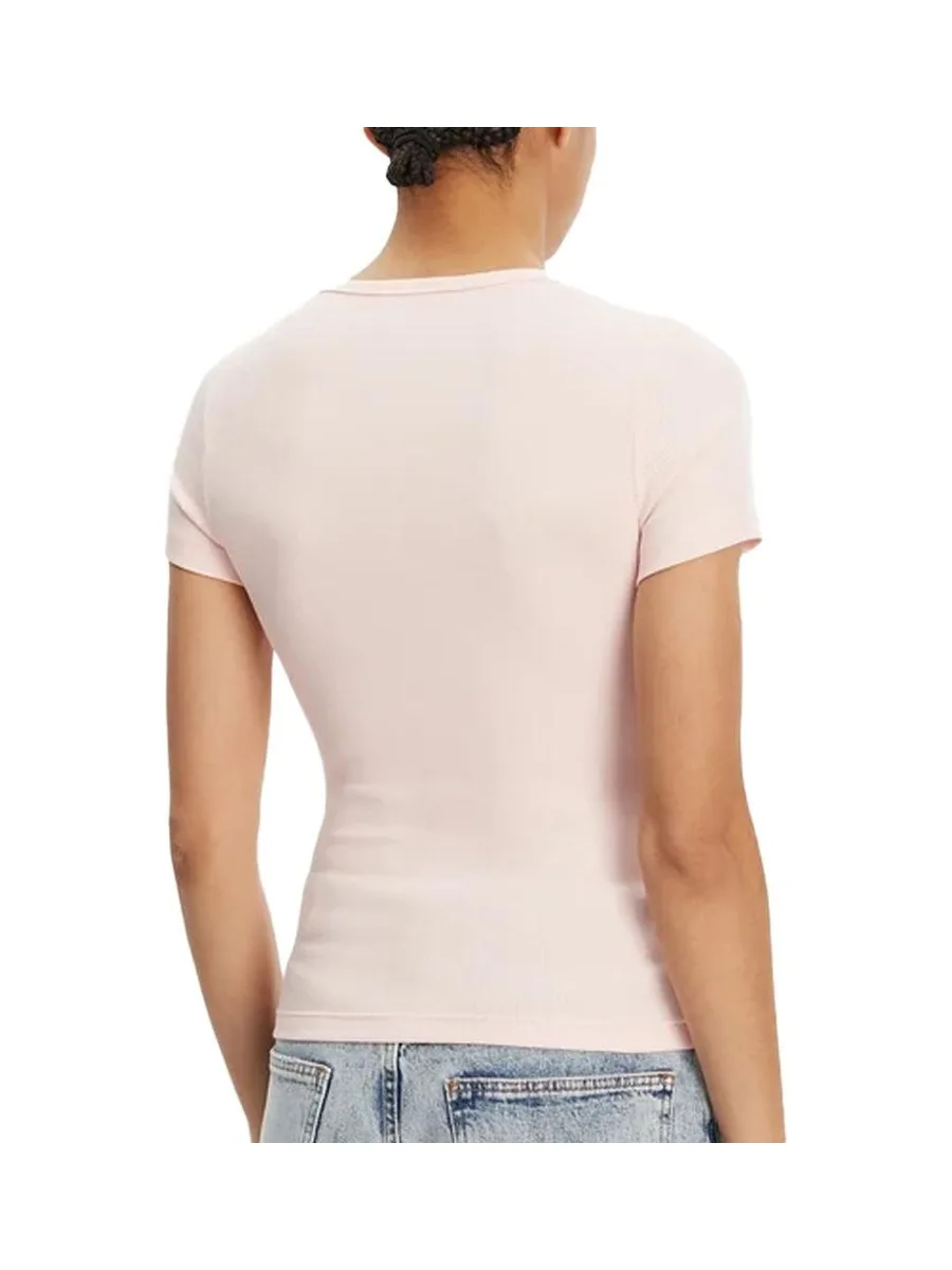 T-Shirt Rose Femme Tommy Hilfiger Badge 4