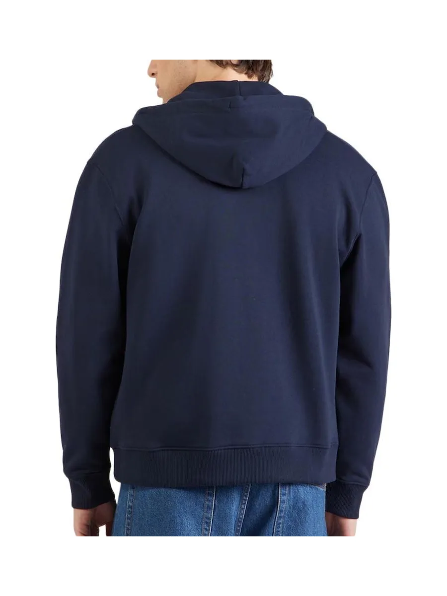 Sweat Zippé Marine Homme Calvin Klein Jeans Terry Monog 3