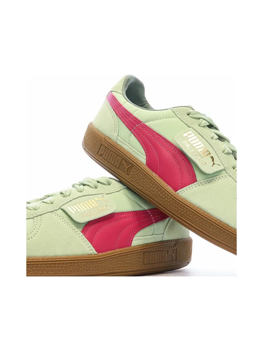 Baskets Verte/Rose Homme Puma Palermo 7