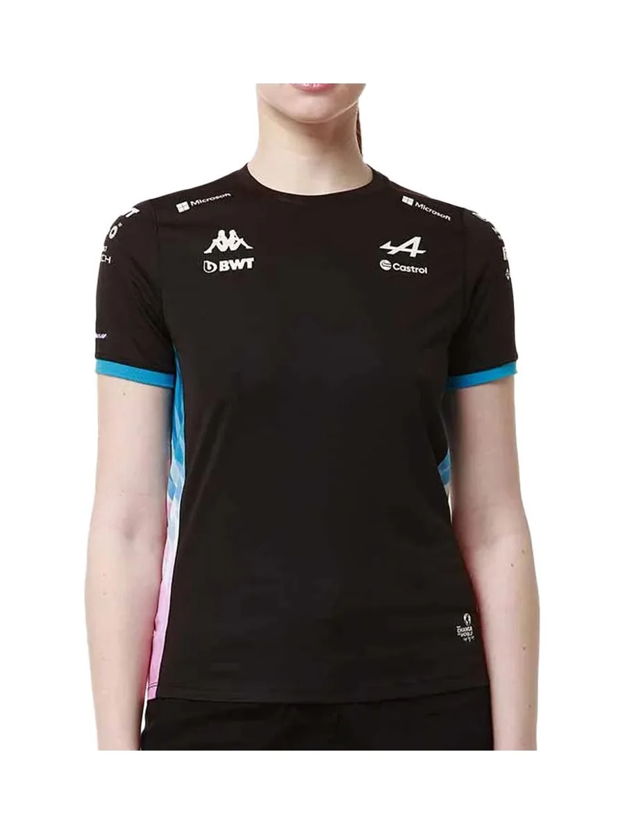 Maillots de Sport Noir Femme Kappa Adoliw Alpine F1 1