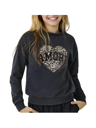 Sweat Gris Fille Kids ONLY Gruna 1