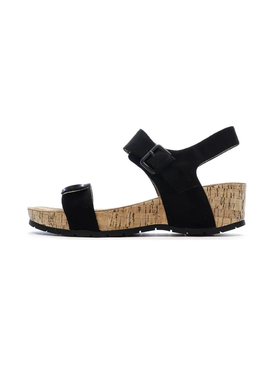 Sandales Noires Femme Chattawak Laspinas 2