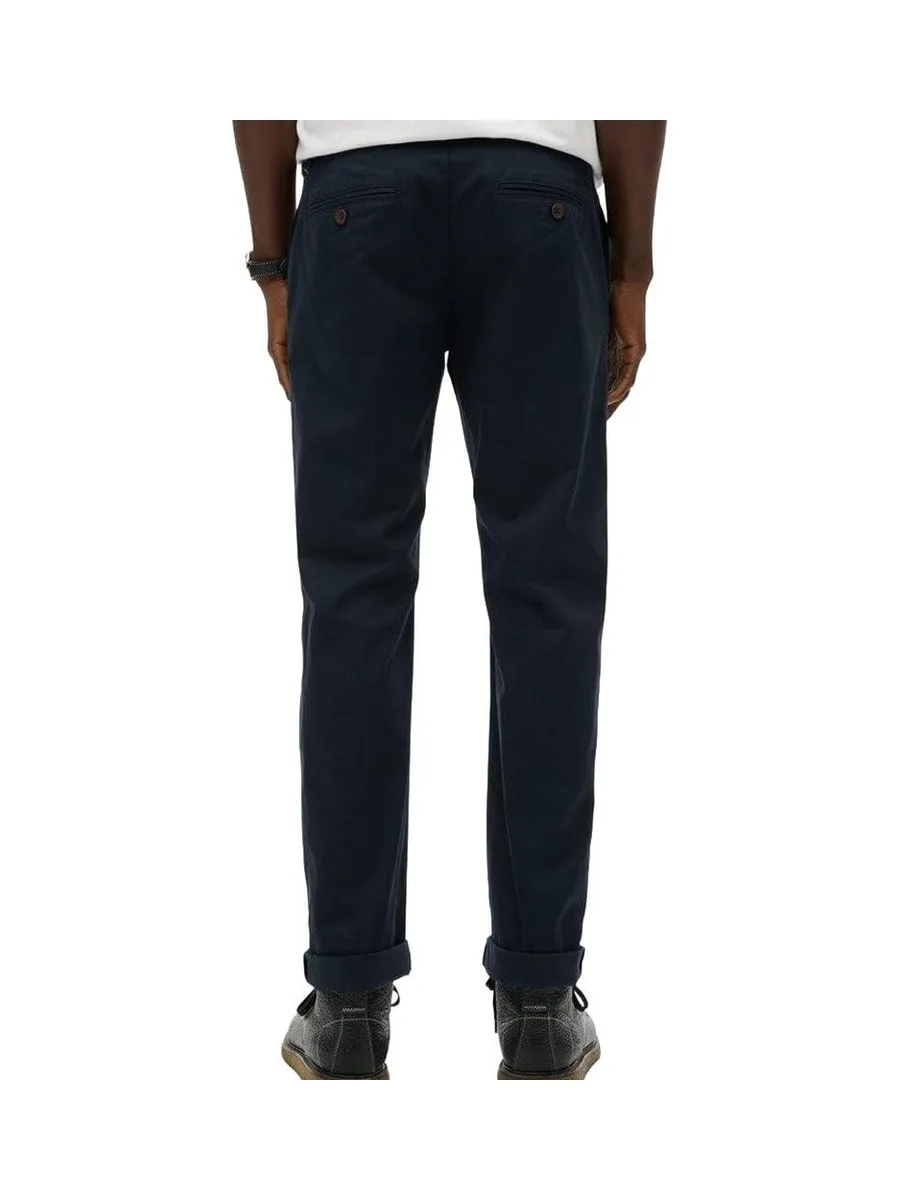 Pantalon Chino Bleu Marine Homme Superdry Premium 3