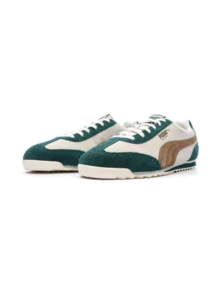 Baskets Vert/Beige Homme Puma Arizona Suede 6