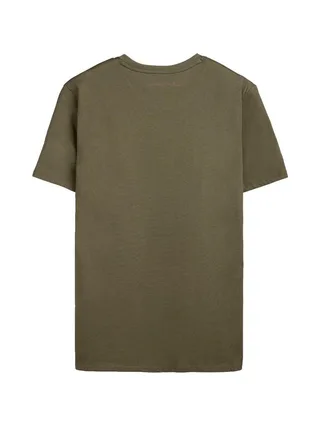 T-shirt Kaki Homme Teddy Smith Total 1 2